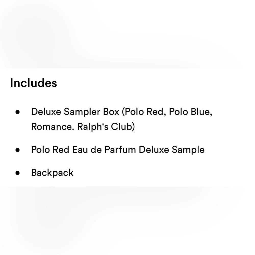 👕 Polo Ralph Lauren Backpack and Fragrance Set - Picture 2 of 3